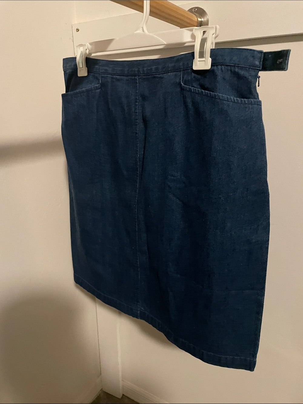 Talbots Dark Blue Denim Pencil Skirt
